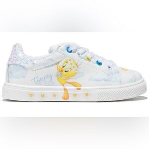 Monnalisa Daisy And Tweety Printed Tennis Sneakers Women’s Size 8